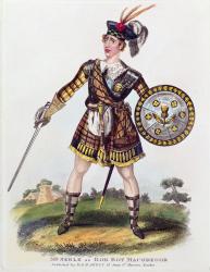 Portrait of Thomas James Serle (c.1799-1889) as Rob Roy Macgregor (coloured engraving) | Obraz na stenu