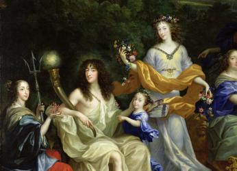 The Family of Louis XIV (1638-1715) 1670 (oil on canvas) (detail of 60094) | Obraz na stenu