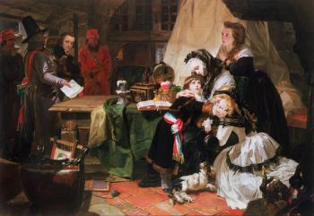 Marie Antoinette and her children (oil on canvas) | Obraz na stenu