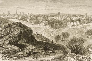 Salem, in c.1870, from 'American Pictures' published by the Religious Tract Society, 1876 (engraving) | Obraz na stenu