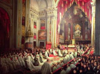 Investiture of King Alfonso XII (1857-85) as Grand Master of the Military Orders (oil on canvas) | Obraz na stenu