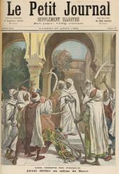 The Tribal Chiefs Swearing Fidelity to the Sultan of Morocco, from 'Le Petit Journal', 27th August 1892 (colour litho) | Obraz na stenu