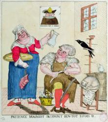Patience Margot, it will soon be 3 times as much, 1789 (coloured engraving) | Obraz na stenu