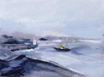 Newlyn, Cornwall, 2005 (acrylic on board) | Obraz na stenu