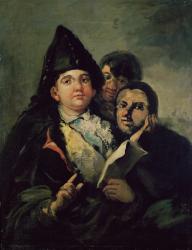 Manolito Guasquez and the Fool of Coria (oil on canvas) | Obraz na stenu