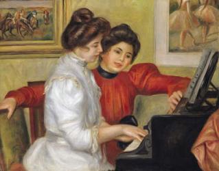 Yvonne and Christine Lerolle at the piano, 1897 (oil on canvas) | Obraz na stenu