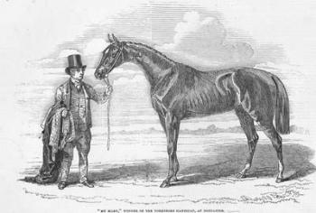 'My Mary', winner of the Yorkshire Handicap at Doncaster, from 'The Illustrated London News', 4th October 1845 (engraving) | Obraz na stenu