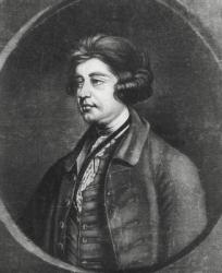 Portrait of Edmund Burke (1729-97) (engraving) (b/w photo) | Obraz na stenu