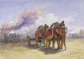 Elephant Battery, 1864 (w/c over graphite with bodycolour on paper) | Obraz na stenu