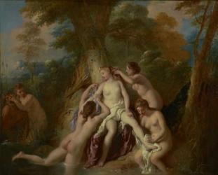 Diana and Her Nymphs Bathing, 1722-4 (oil on canvas) | Obraz na stenu
