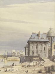 L'Institut de France, Paris, 1830 (w/c on paper) | Obraz na stenu