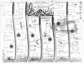 The road from the city of Salisbury to Campden, from Ogilby's 'Britannia', 1675 (engraving) | Obraz na stenu