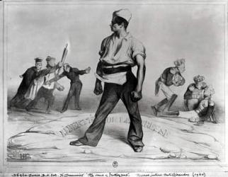 Freedom of the Press, illustration from 'L'Association Mensuelle', 1834 (litho) (b/w photo) | Obraz na stenu