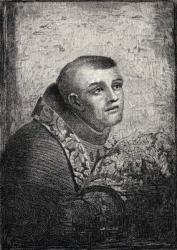 Father Junipero Serra, from 'The Century Illustrated Monthly Magazine', May to October, 1883 (engraving) | Obraz na stenu