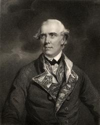 Rear-Admiral Samuel Barrington, engraved by H.T. Ryall, from 'The National Portrait Gallery, Volume IV', published c.1820 (litho) | Obraz na stenu