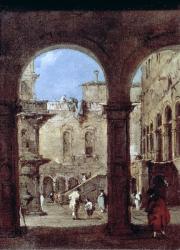 Architectural Capriccio, c.1770 (oil on canvas) | Obraz na stenu