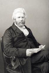 Robert Chambers (1802-71) engraved by D.J. Pound from a photograph, from 'The Drawing-Room of Eminent Personages, Volume 2', published in London, 1860 (engraving) | Obraz na stenu