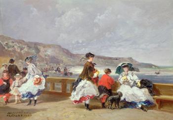 Le Treport, 1867 (oil on canvas) | Obraz na stenu