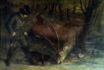 The Death of the Stag, 1859 (oil on canvas) | Obraz na stenu