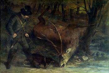 The Death of the Stag, 1859 (oil on canvas) | Obraz na stenu