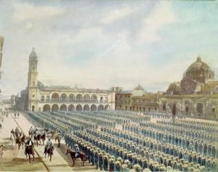 The Spanish Expeditionary Corps in Vera Cruz in 1862 Under the Orders of General Juan Prim y Prats (1814-70) | Obraz na stenu