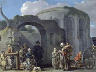 The Beggars (oil on panel) | Obraz na stenu