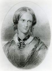 Charlotte Bronte, engraved by James Charles Armytage, c.1850 (engraving) | Obraz na stenu