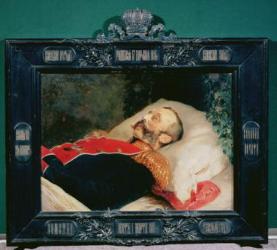 Emperor Alexander II (1818-81) on His Deathbed, 1881 (oil on canvas) | Obraz na stenu