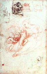 Study for the Alba Madonna, c.1508-09 (pen & ink on paper) | Obraz na stenu