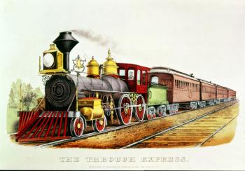 The Through Express (colour litho) | Obraz na stenu