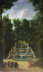 Promenade de Louis XIV (1638 - 1715), Grand Trianon, 1713 (oil on canvas) | Obraz na stenu