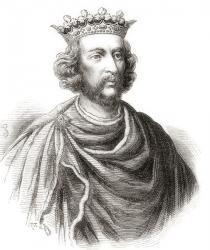 Henry III, 1207  1272, aka Henry of Winchester. King of England, Lord of Ireland and Duke of Aquitaine. From Cassell's History of England, published c.1901 | Obraz na stenu