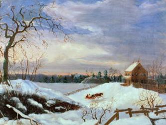 Snow scene, New England | Obraz na stenu
