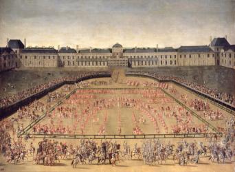 Carousel given for Louis XIV in the Court of the Palace of the Tuileries, 5th June 1662 (oil on canvas) | Obraz na stenu
