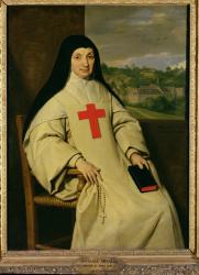 Mother Angelique Arnauld (1591-1661) Abbess of Port-Royal, 1654 (oil on canvas) | Obraz na stenu