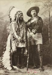Sitting Bull and Buffalo Bill, 1885 (b/w photo) | Obraz na stenu
