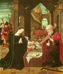 The Nativity (oil on panel) | Obraz na stenu
