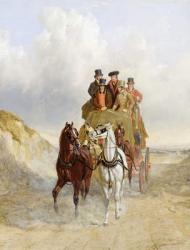 The Royal Mail Coach on the Road, 1841 (oil on panel) | Obraz na stenu
