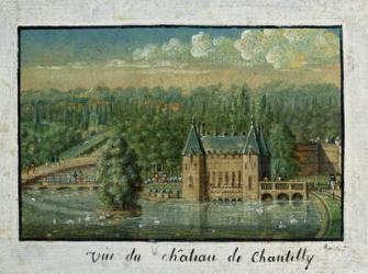 The Chateau de Chantilly (oil on paper) | Obraz na stenu