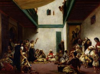 A Jewish wedding in Morocco, 1841 (oil on canvas) | Obraz na stenu