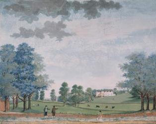 The Great House and Park at Chawton, c.1780 (gouache on paper) | Obraz na stenu