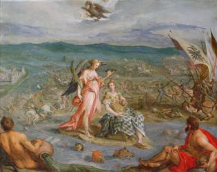 Allegory of The Turkish Wars: The Battle of Sissek 1593 | Obraz na stenu