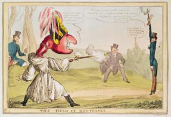 The Field of Battersea, 1829 (colour etching) | Obraz na stenu