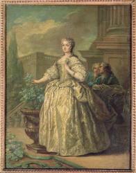 Portrait of Maria Leszczynska (1703-68) 1747 (oil on card) | Obraz na stenu