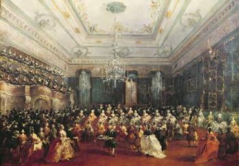Gala Concert given in January 1782 in Venice for the Tsarevich Paul of Russia and his wife, Maria Feodorovna (oil on canvas) | Obraz na stenu