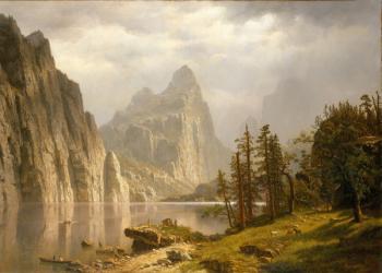 Merced River, Yosemite Valley, 1866 (oil on canvas) | Obraz na stenu