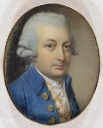 Portrait of a Gentleman, 1787 (w/c and gouache on ivory) | Obraz na stenu