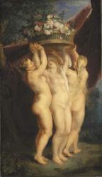The Three Graces, 1620-1625 (oil on canvas) | Obraz na stenu