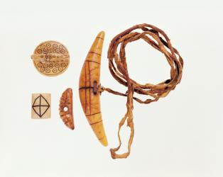 Inuit fishing equipment (mixed media) | Obraz na stenu