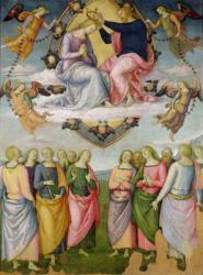 The Coronation of the Virgin (oil on panel) | Obraz na stenu